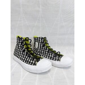 Converse Marimekko All Star Chuck's High Top Shoes‎ Black Polka Dot Women's 6